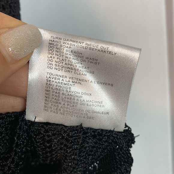 Amoretti Vintage Black Sequin Sleeveless Crochet Top - Stunning piece - Picture 5 of 5